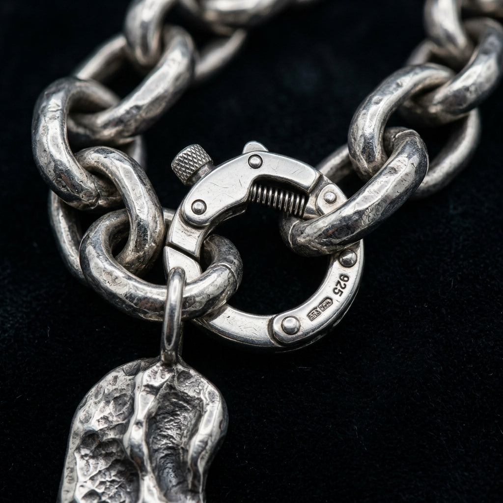 WCJ WCJ Chunky Chain Long Pendant Necklace - Macro Detail