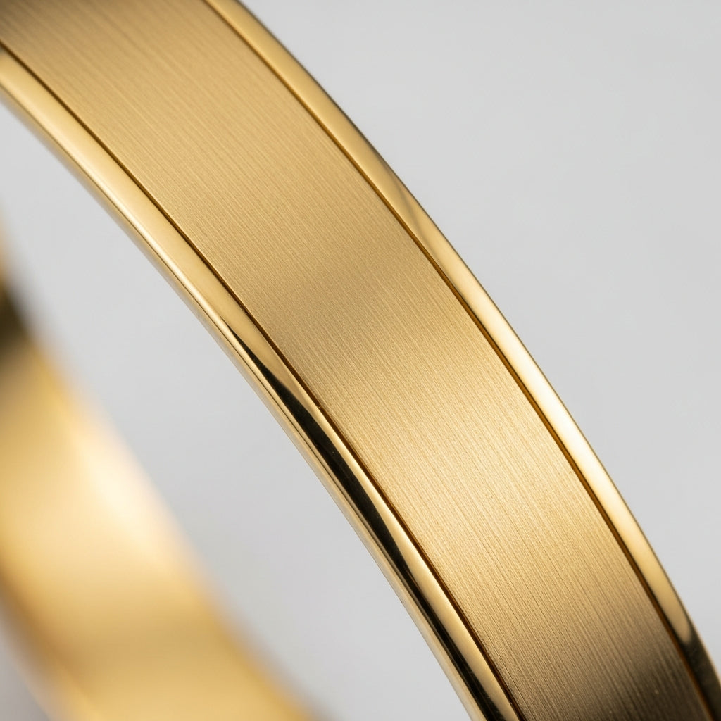 WCJ 18K Gold Plated Stainless Steel Dainty Water Wave Link Bracelet