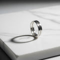 WCJ S925 Sterling Silver Blue Topaz eternity Stacking Band Ring