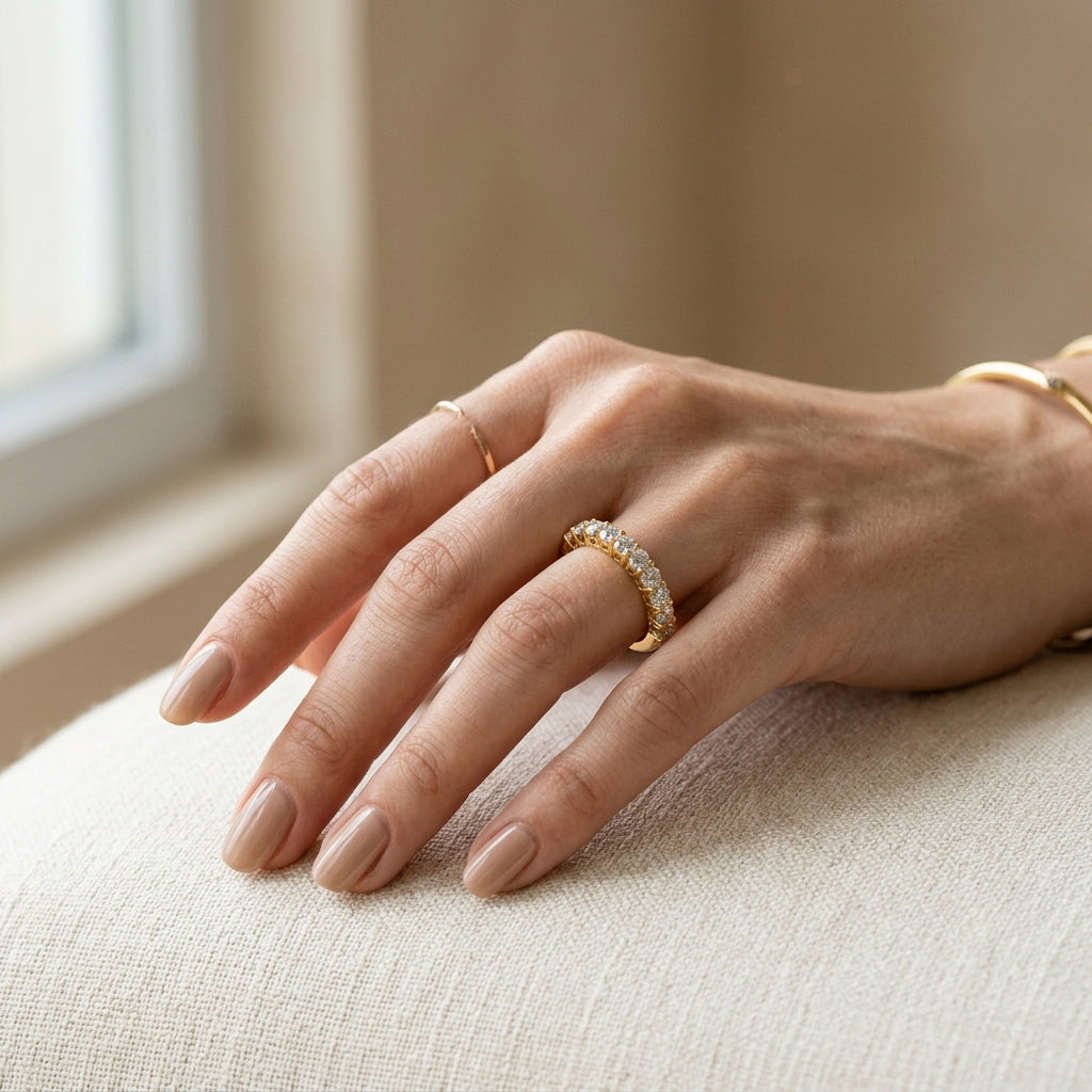 moissanite ring p1 editorial - AI Generated Editorial